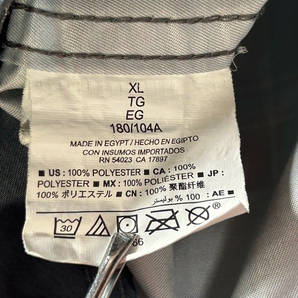 Old Navy Swim Trunks Men's Medium Gray And Blue Plaid Board Shorts Drawstring - Picture 4 of 8